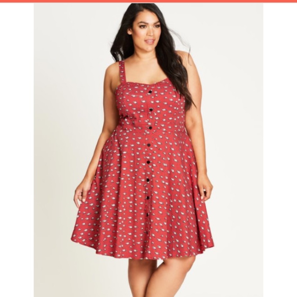 City Chic Cutie Raccoon Plus Size Dress